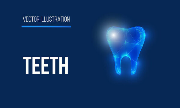tooth paste polygon illustration vector