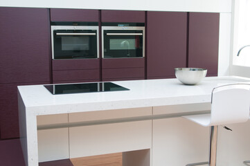 perfectly equipped modern kitchen in a ready-to-cook home 