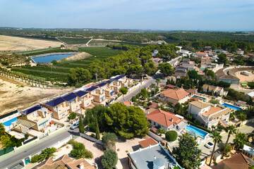 Fototapeta na wymiar Aerial view Pinar de Campoverde townscape. SPain