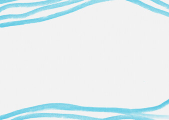 Blue pencil line on white copy space background
