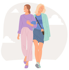 Girlfriends spend time together