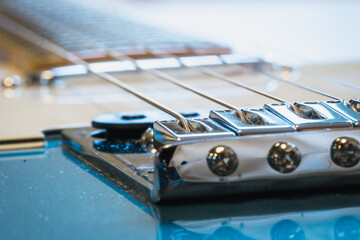 Close-up of Fender Telecaster guitar