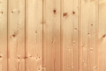 Fototapeta premium Clear brown planks background. The rustic backdrop for your design. Space for text. Front view. A high-quality photo of the hardwood wall. Red wooden texture. Vertical 