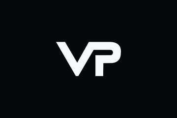 Fototapeta VP Letter Logo Design. Creative Modern V P Letters icon vector Illustration. obraz