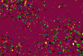 Light Multicolor, Rainbow vector texture with random forms.