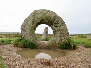 Men an Tol or 'Crick Stone' is a standing stone with hole dating from Neolithic or Bronze Age,...