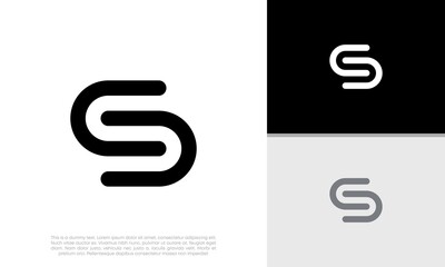 Initials S C logo design. Initial Letter Logo.	