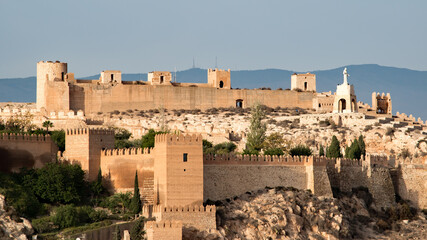 Ancient fortress at Almeria, Spain.