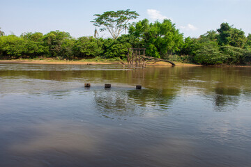 photograph of the River Dourado, in the city of Dourados, Mato Grosso do Sul, Brazil