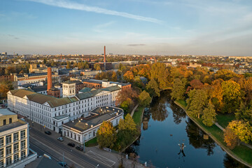 Łódź, Polska. Widok na Białą Fabrykę.  © Tomasz Warszewski