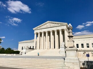 Supreme Court of the United States.Blue sky, diagonal.