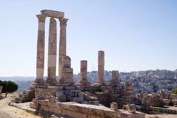 Fototapeta na wymiar Old citadel in Amman, Jordan
