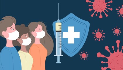 Vaccination against covid-19 worldwide. Immunization Campaign.