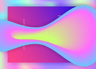 Liquid fluid with dynamic elements and shapes. Landing page.