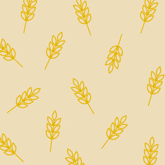 ear pattern vector. plant background
