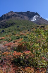 姥ヶ平から見た秋の茶臼岳