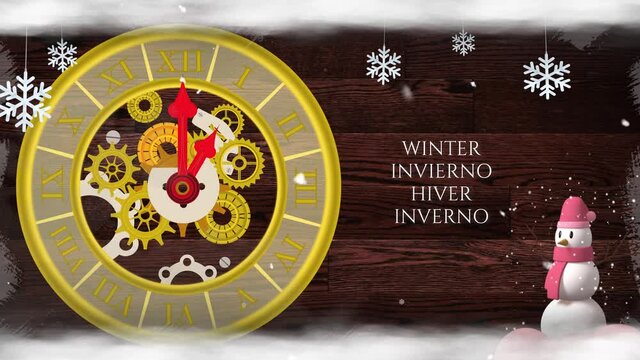 Tiempo en la estaci&oacute;n de invierno