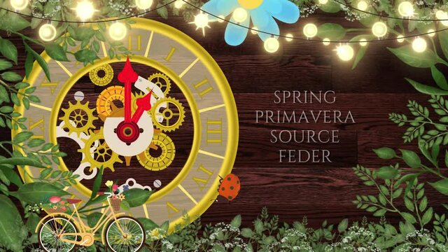 Tiempo en la estaci&oacute;n de primavera