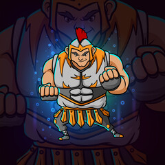 The cool sparta esport logo design