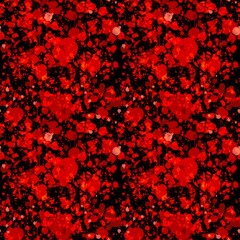 Red pattern. Blots of paint.  Background from blots and splashes of paints.