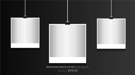 Poster mockup vector