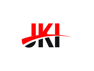 JKI Letter Initial Logo Design Vector Illustration