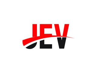 JEV Letter Initial Logo Design Vector Illustration