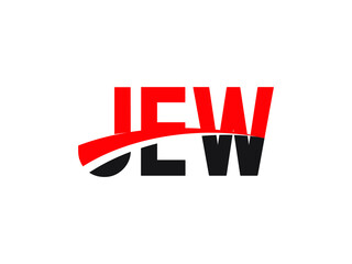 JEW Letter Initial Logo Design Vector Illustration
