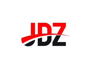 JDZ Letter Initial Logo Design Vector Illustration