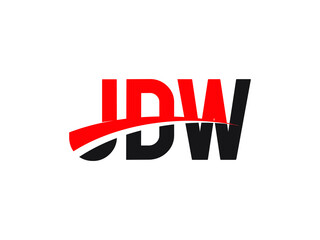 JDW Letter Initial Logo Design Vector Illustration