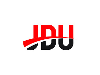 JDU Letter Initial Logo Design Vector Illustration