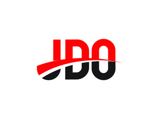 JDO Letter Initial Logo Design Vector Illustration