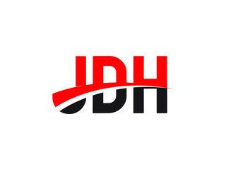 JDH Letter Initial Logo Design Vector Illustration