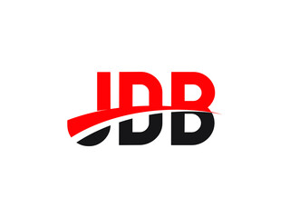 JDB Letter Initial Logo Design Vector Illustration