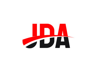 JDA Letter Initial Logo Design Vector Illustration