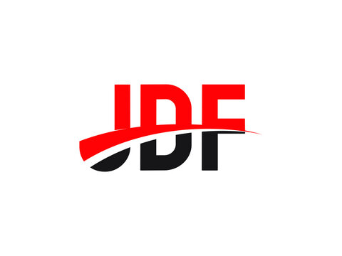 JDF Letter Initial Logo Design Vector Illustration