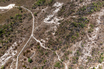 Vista aérea da chapada do veadeiros