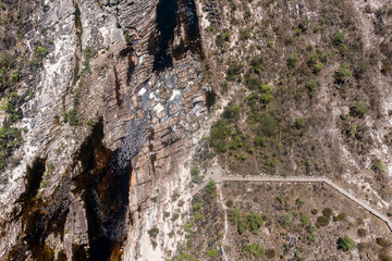 Vista aérea da chapada do veadeiros