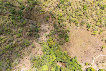 Vista aérea da Chapada dos Veadeiros, Goias