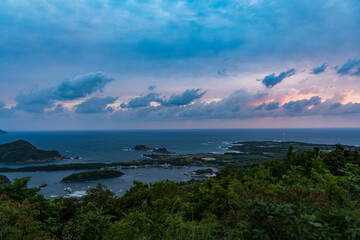 福江島　五島列島　夕暮れ　展望