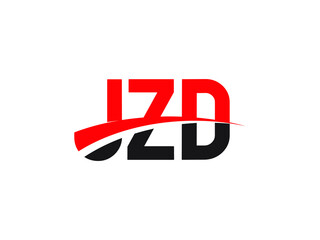 JZD Letter Initial Logo Design Vector Illustration