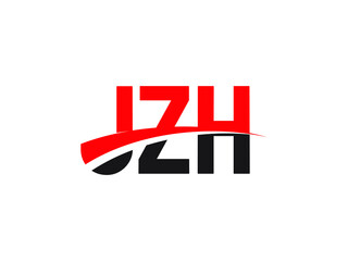 JZH Letter Initial Logo Design Vector Illustration