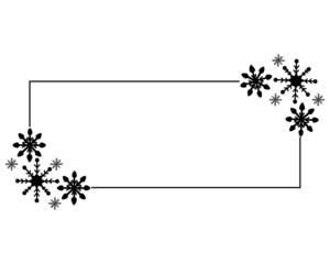 Snowflakes frame , white background, Christmas design collection. Vector illustration, merry christmas flake framework Festive drawing.