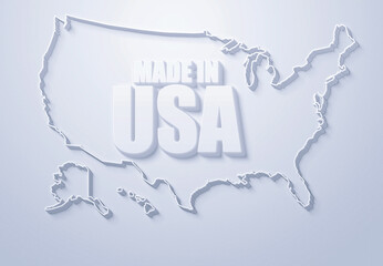 country map.United States.