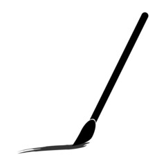 Paint symbol. Brush icon. Creative element. Art background. Interior design. Hand drawn. Vector illustration. Stock image.