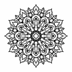 decorative concept abstract mandala illustration.