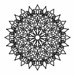 decorative concept abstract mandala illustration.