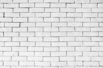 White brick wall texture backgrounds for design.