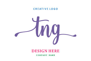 TNG lettering logo is simple, easy to understand and authoritative