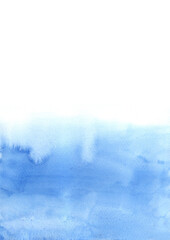 Blue color background watercolor for decoration on water and winter concept.